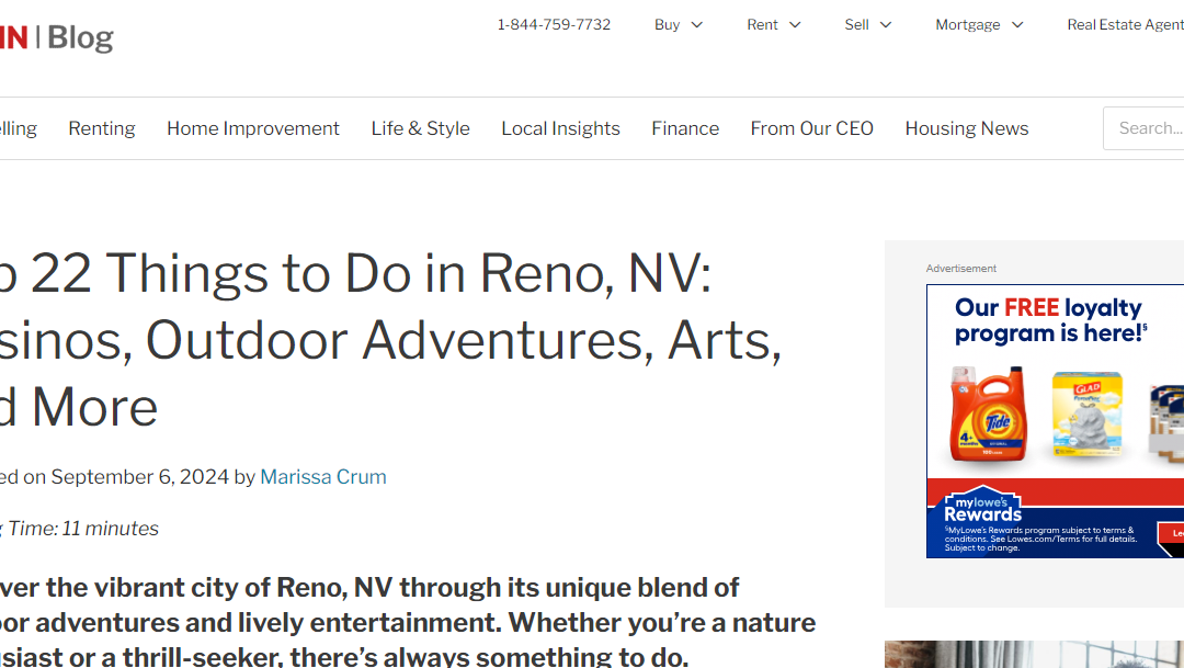 THings to do in Reno Nv