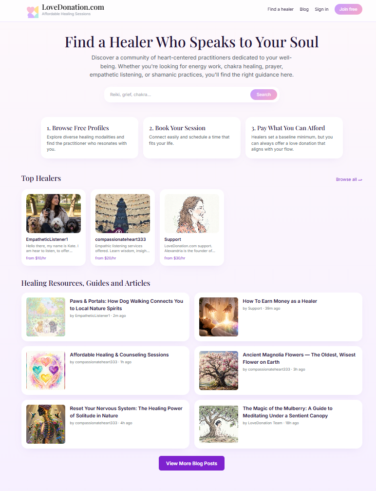 affordable healing sessions online